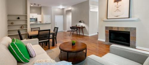 Living Room At Addison Circle Apartments