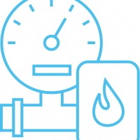 home gas meter icon
