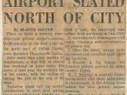 Newspaper article about airport construction