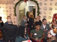 Crowd of Guests at Addison Town Hall boards and Commissions Holiday Party