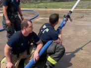 Hose Deployment at Joint Fire Training Center