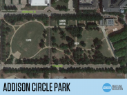 Addison Circle Park map