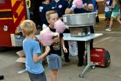 Kids with cotton candy