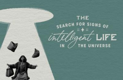 Poster Of the search for signs of intelligent life in the universe