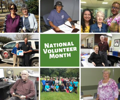 collage of volunteers in photos 