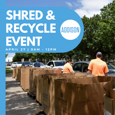 shred & recycle poster