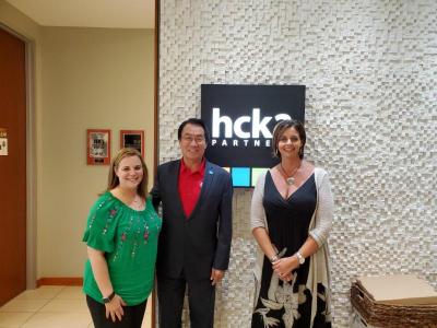 Addison Mayor Joe Chow and HCK2 Partners team