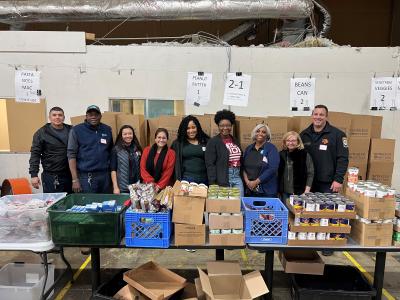 Addison employees volunteering at Metrocrest Services