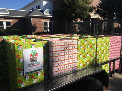 Santa's Heroes toy drive donation boxes