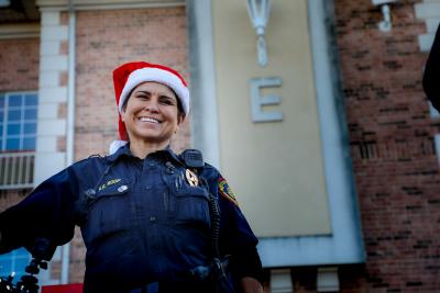 officer smiling