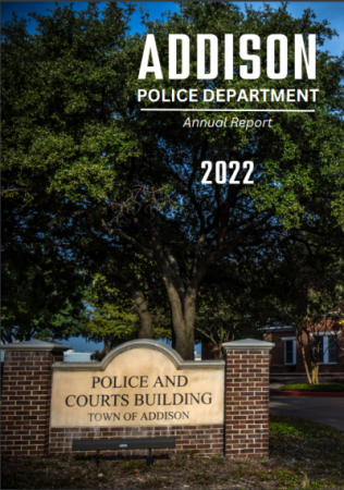 Addison Police Department Annual report cover