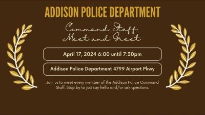 Addison PD Meet and Greet Flier