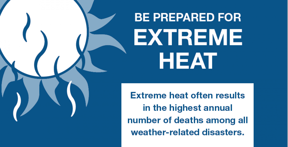 Be Prepared for Extreme Heat graphic