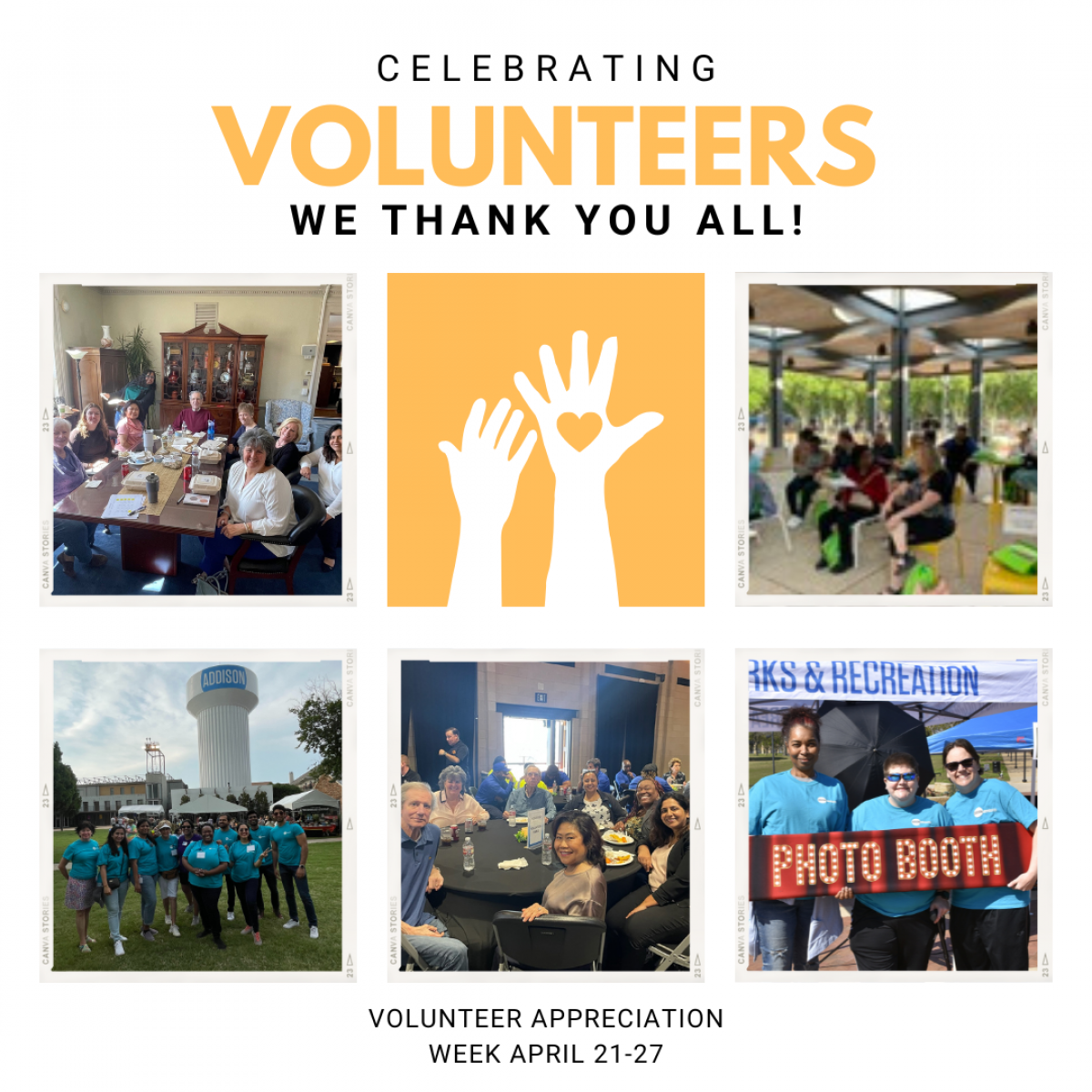 Volunteer appreciation week graphic