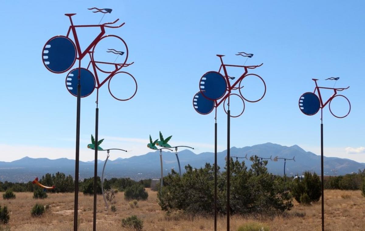 Kinetic Bike Public Art Rendering