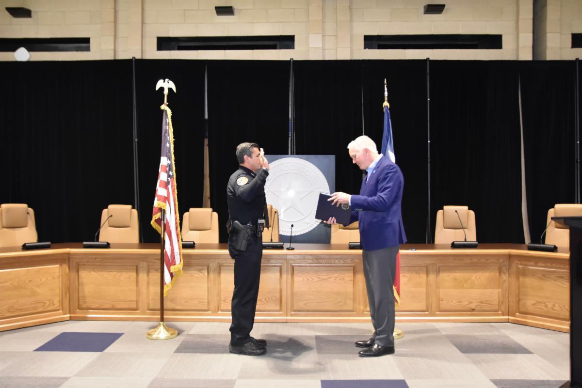 Addison Police Chief Chris Freis Swearing-In Ceremony