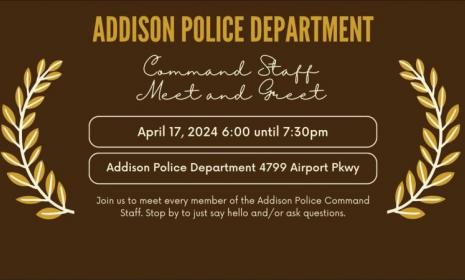 Addison PD Meet and Greet Flier